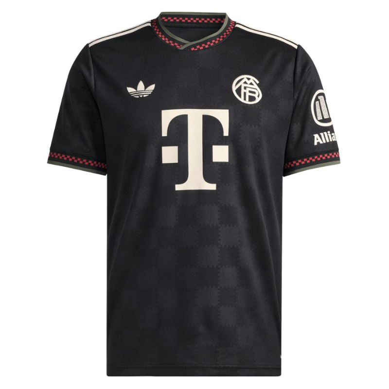 Maglia Terza Bayern Monaco 2025/26 – Nero con Dettagli Rosso e Beige